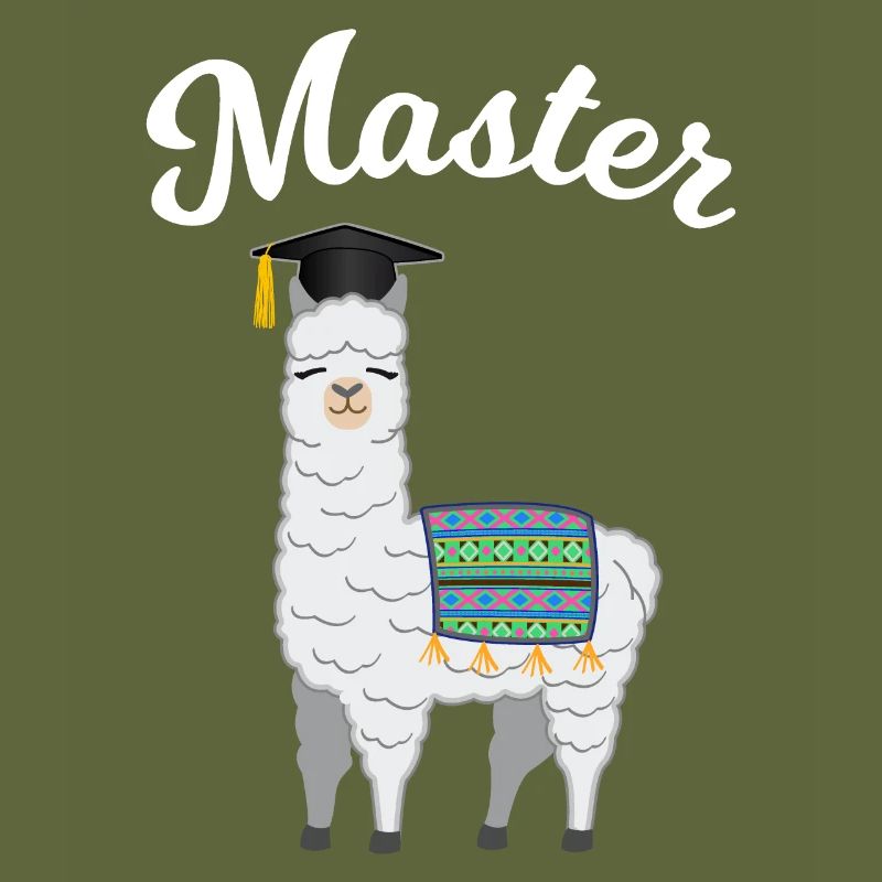 Master Studium Abschluss Lama Alpaka Geschenk