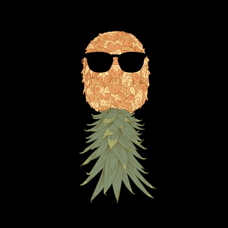 Pineapple with beard