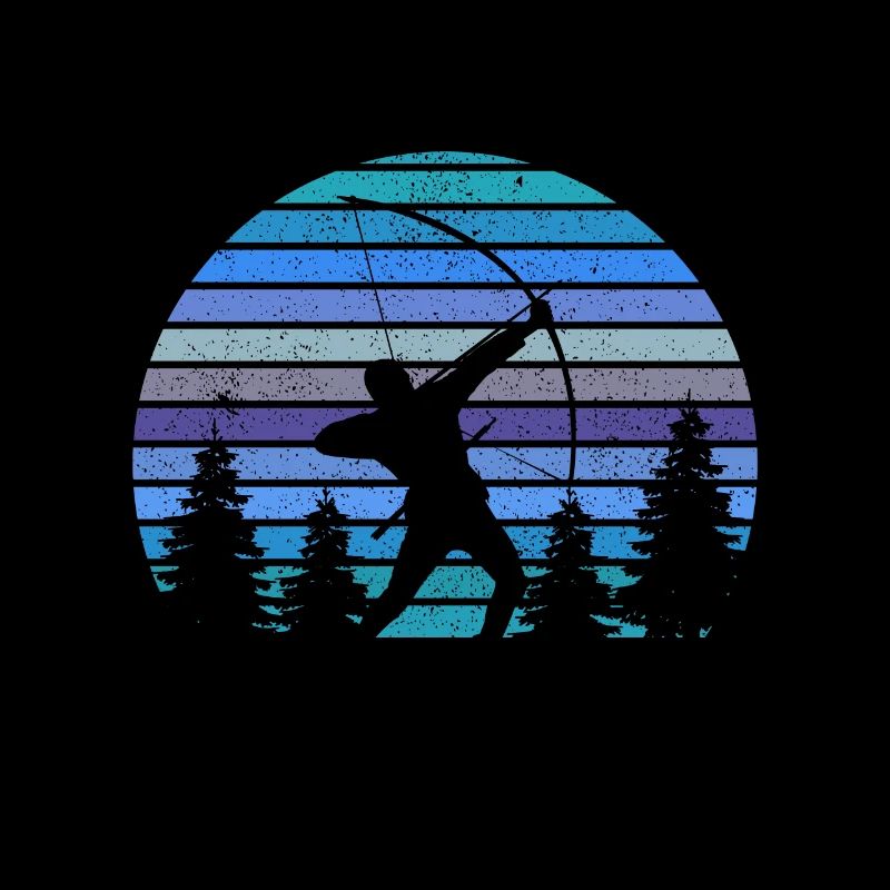 Cool archer with bow & arrow gift