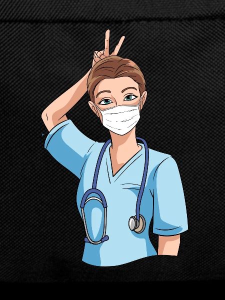 Funny nurse with humor