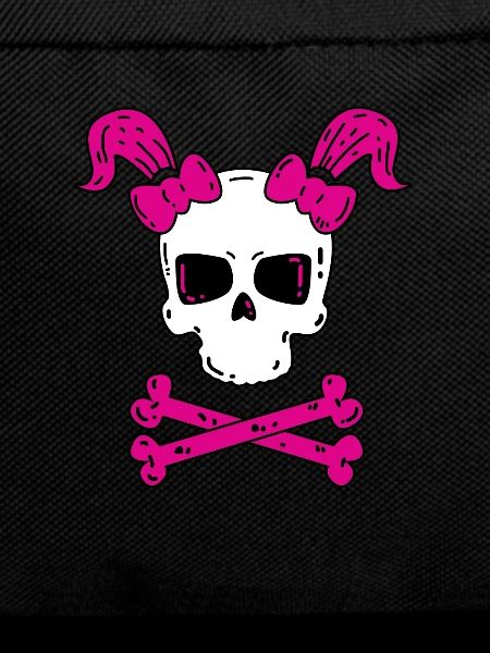Skull with braids - Halloween
