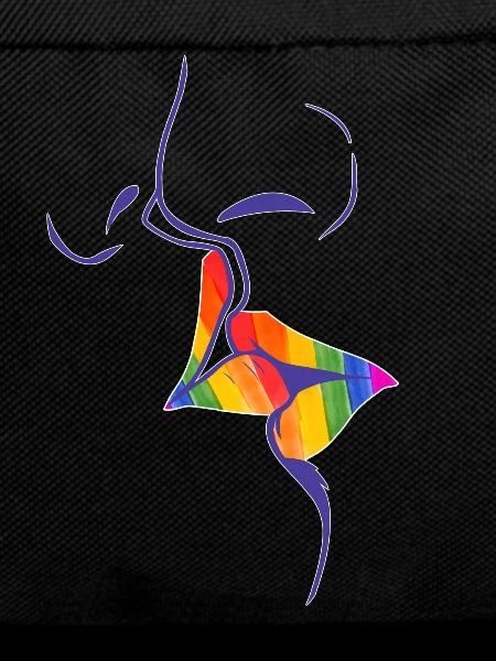 Rainbow Kissing Lips