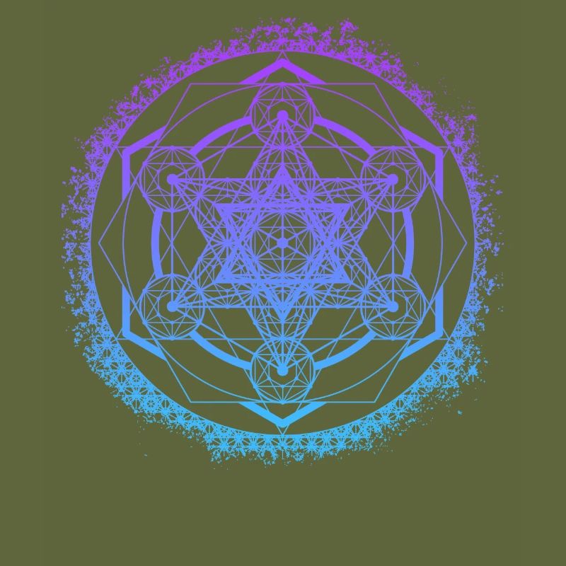Metatron's Cube Gradient Sacred Geometry Symbol