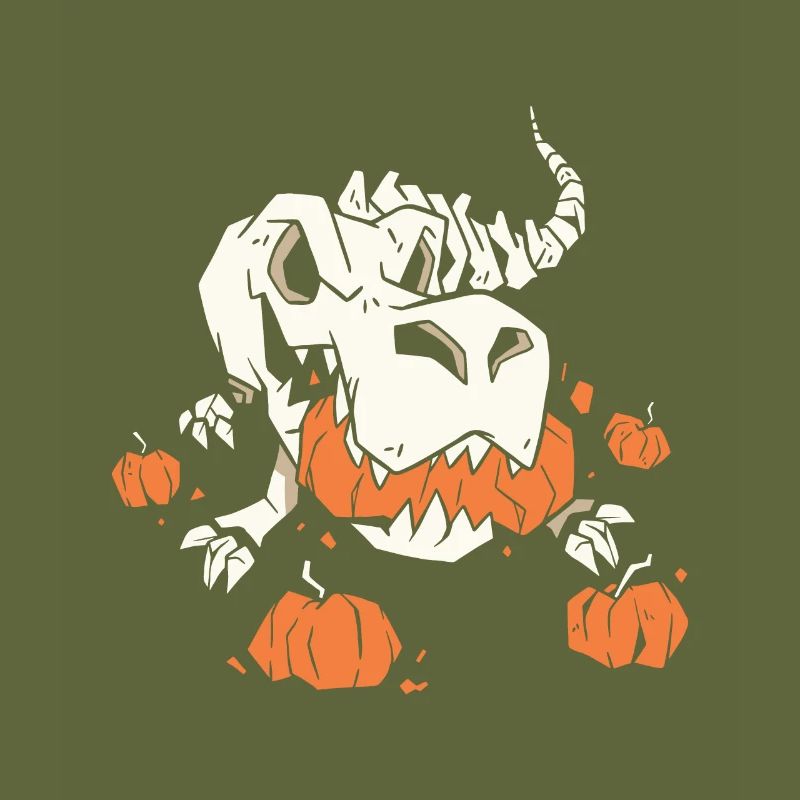 Trexs Skeleton Pumpkins Best Gift