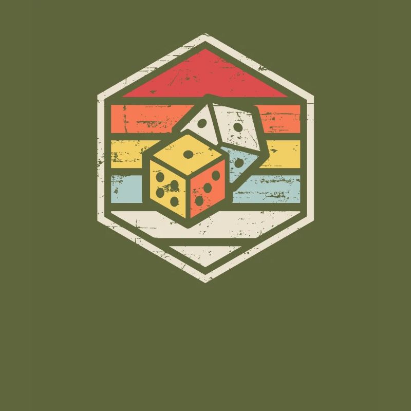 Retro Badge Dice