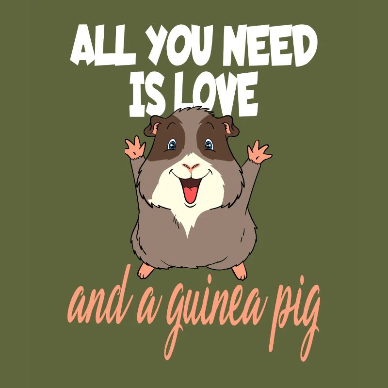 Conception d'amour et de cochons d'Inde