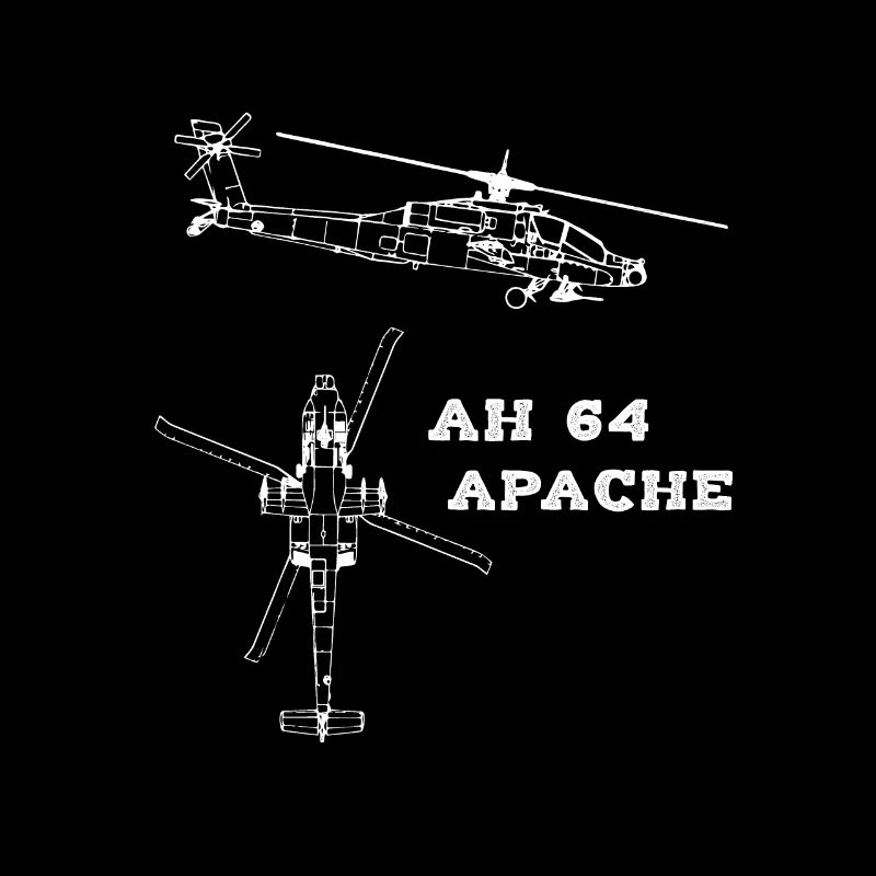 Hélicoptère d'attaque AH 64 Apache militaire de l'armée américaine