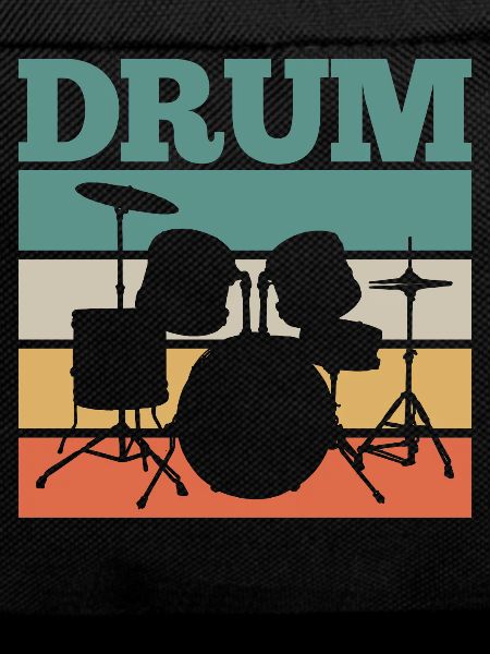 Drummer Drums Retro
