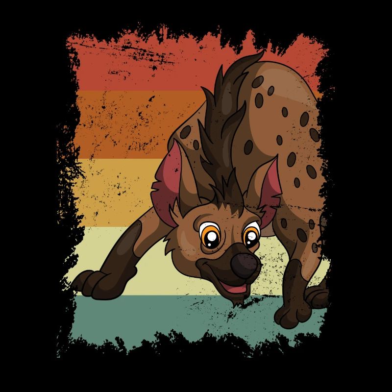 Retro hyena safari