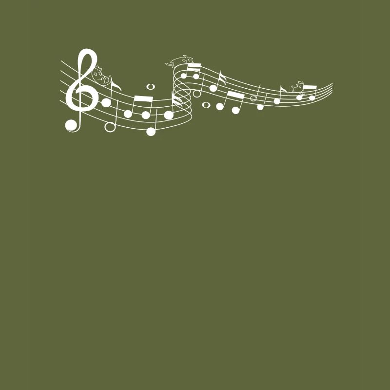 Cadeau de chats de notes de musique