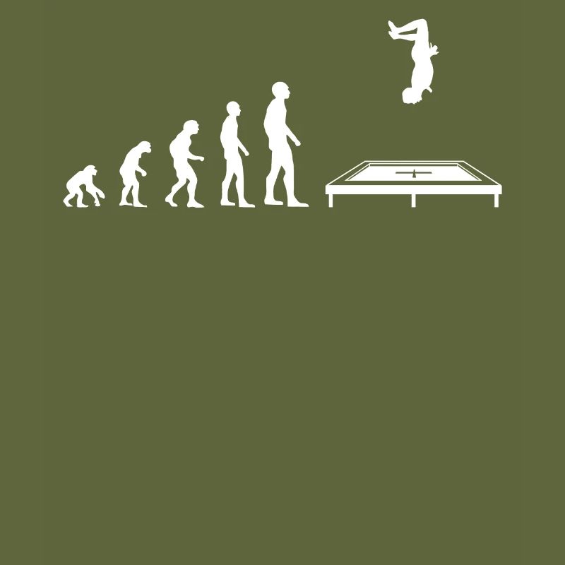 Trampolin Springen Sprung Evolution Geschenk