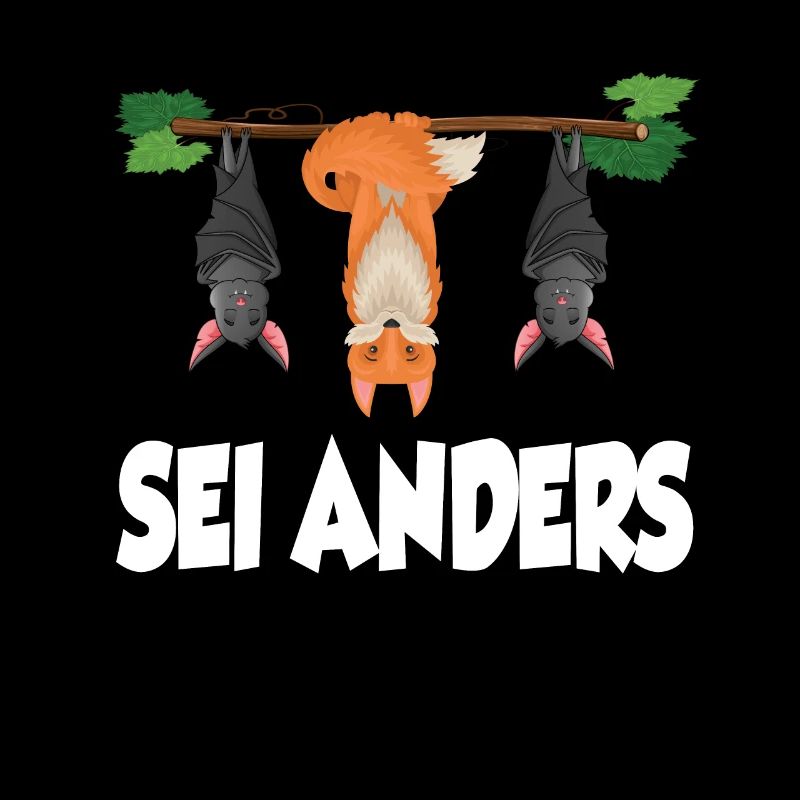 Fuchs Sei Anders Fledermaus Waldtier Geschenk