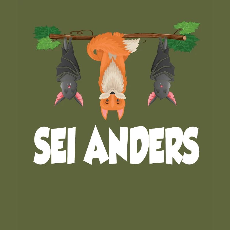 Fuchs Sei Anders Fledermaus Waldtier Geschenk