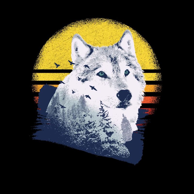 Wolf motif nature wolves