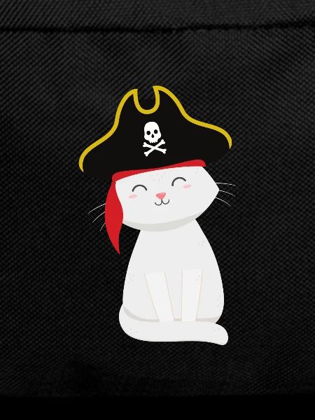 Cute cat with pirate hat