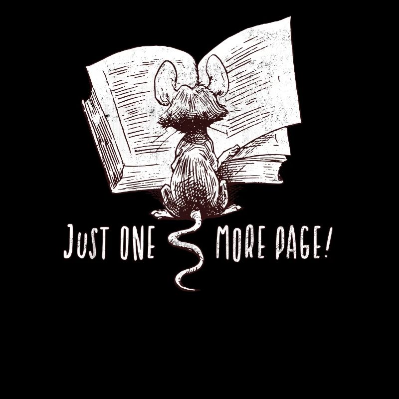 Only one page left I Book Mouse I Bookworm Fun
