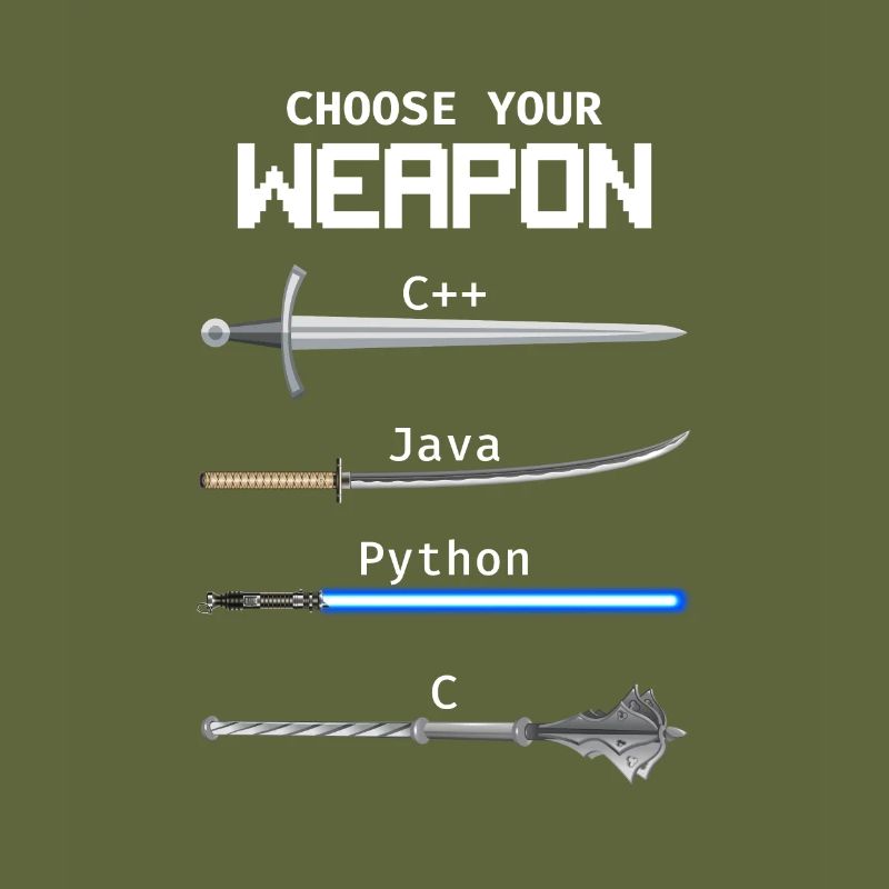 Choose Your Weapon C Java Python Programmer