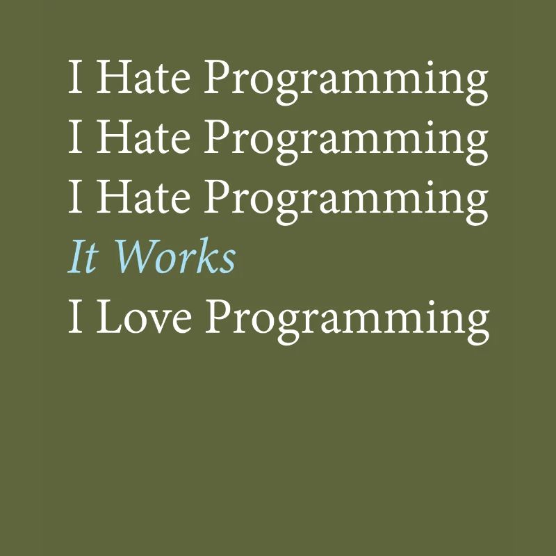 Je déteste le codage du programmeur de programmation