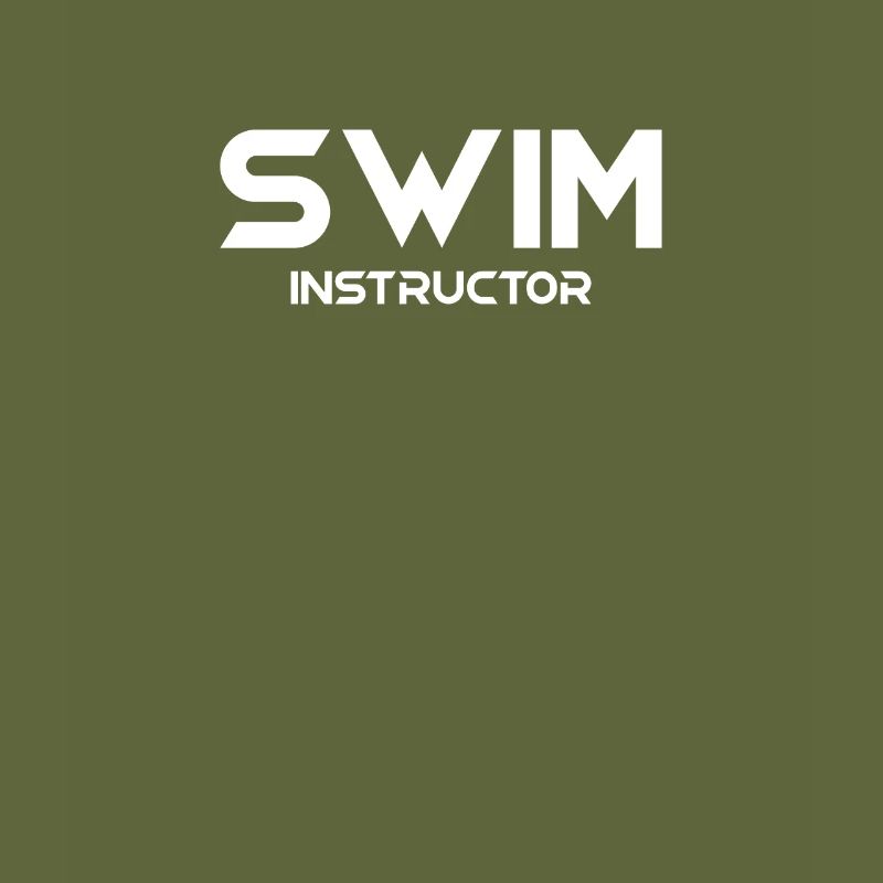 Swimming instructor learning swimming trainer