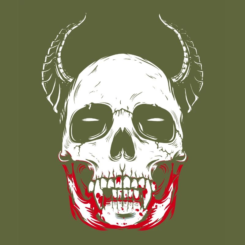 Vampire skeleton horror skull
