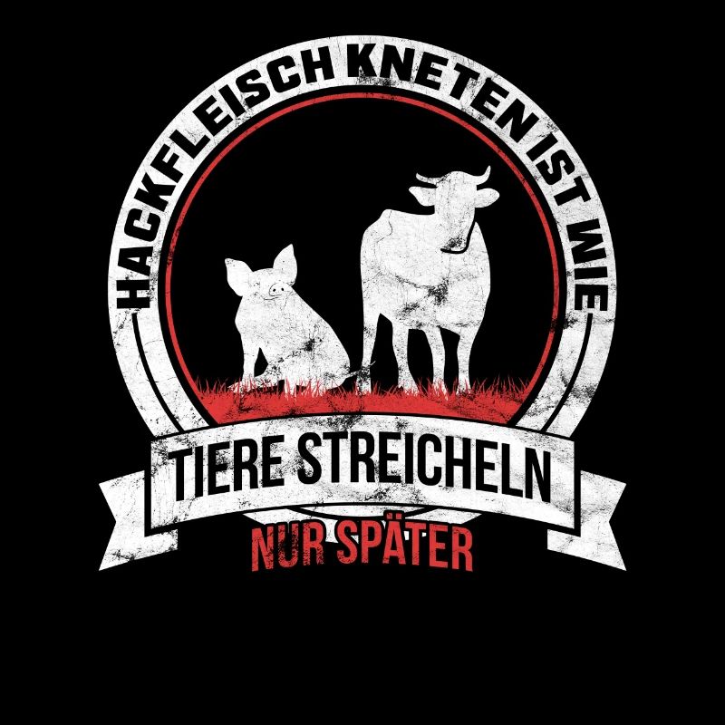 Hackfleisch Kneten ist wie Tiere streicheln