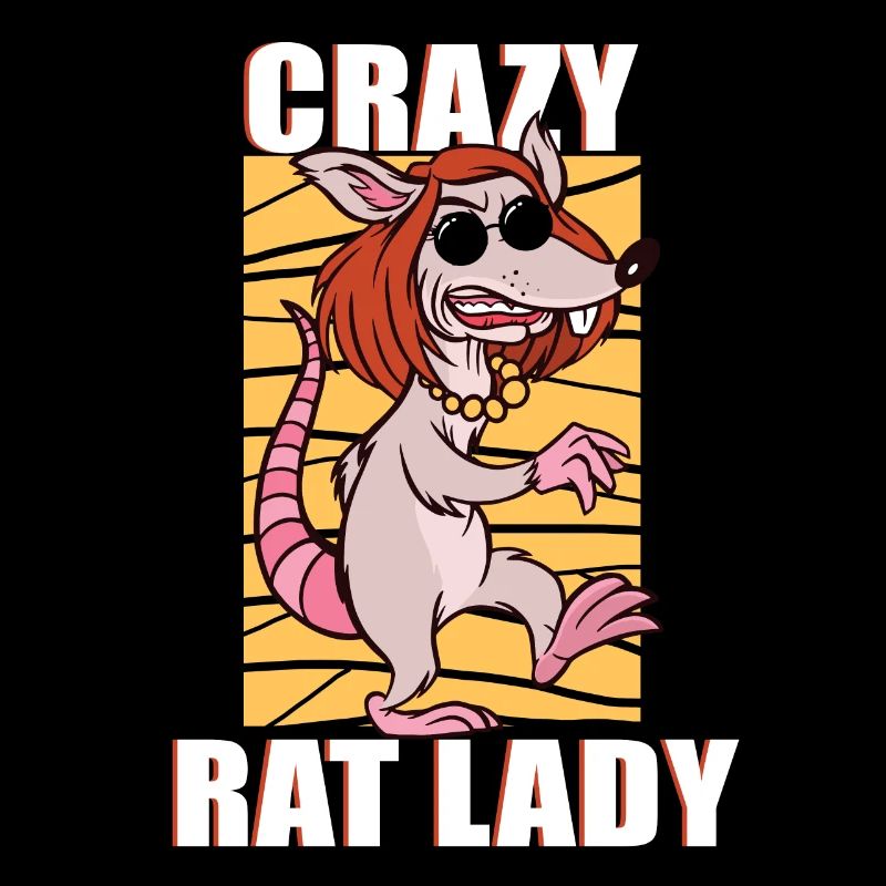 Rat, rat lady, crazy, rats