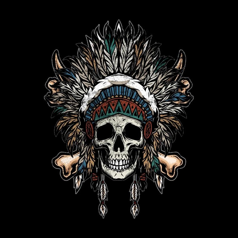 Native American Chief Skull Skeleton Story