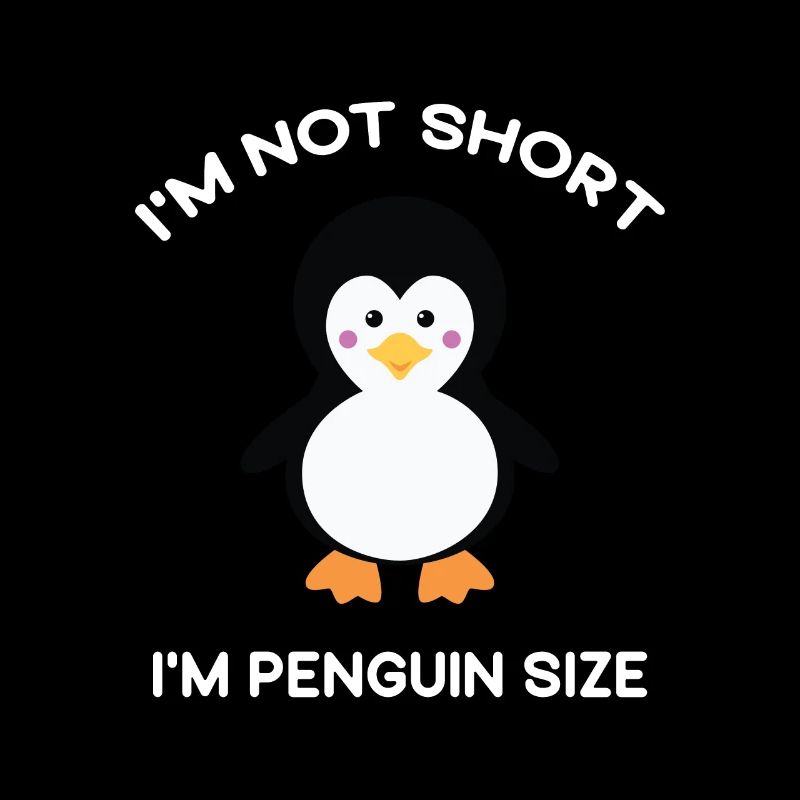 Ich bin nicht klein Ich bin Pinguin Größe Netter Pinguin Liebhaber