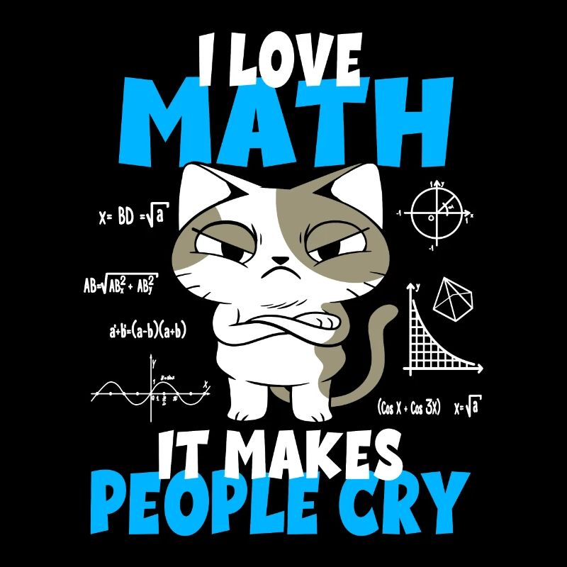 Idée cadeau chats étudiants professeurs de mathématiques
