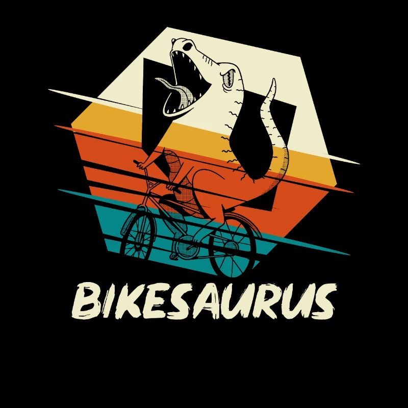 Bikesaurus T-Rex Dinosaurier Radfahrer