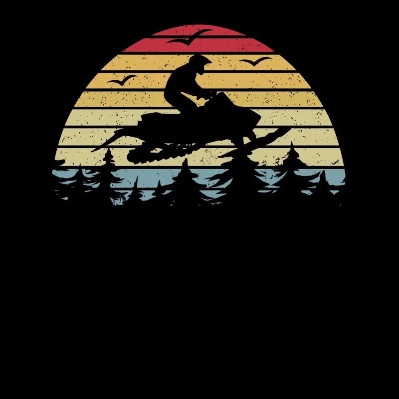 Snowmobile Snowmobile Retro Skidoo