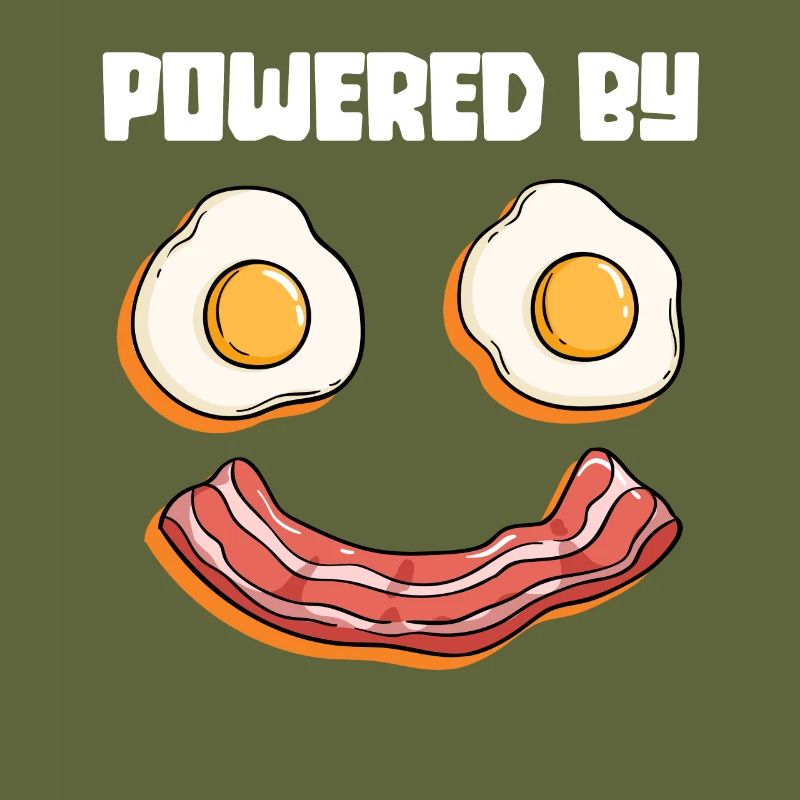 Powered By Eggs And Bacon - Fried Egg Breakfast