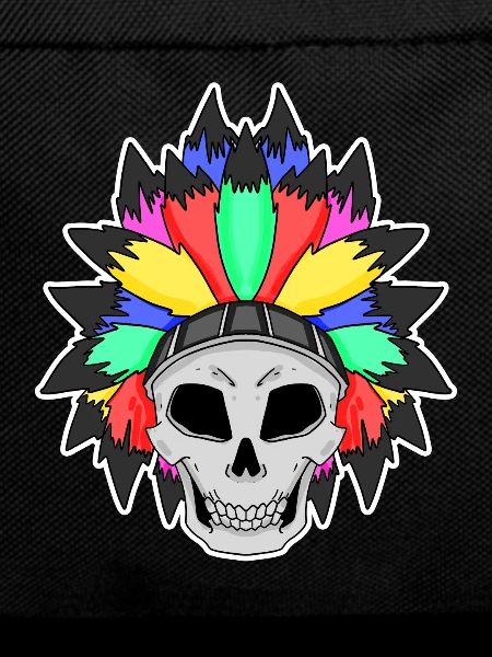 Rainbow skull LGBT