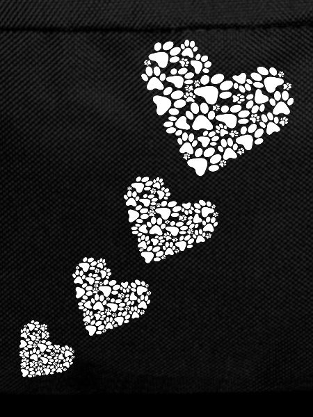 Dog paw heart