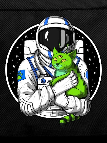 Astronaut Alien Cat