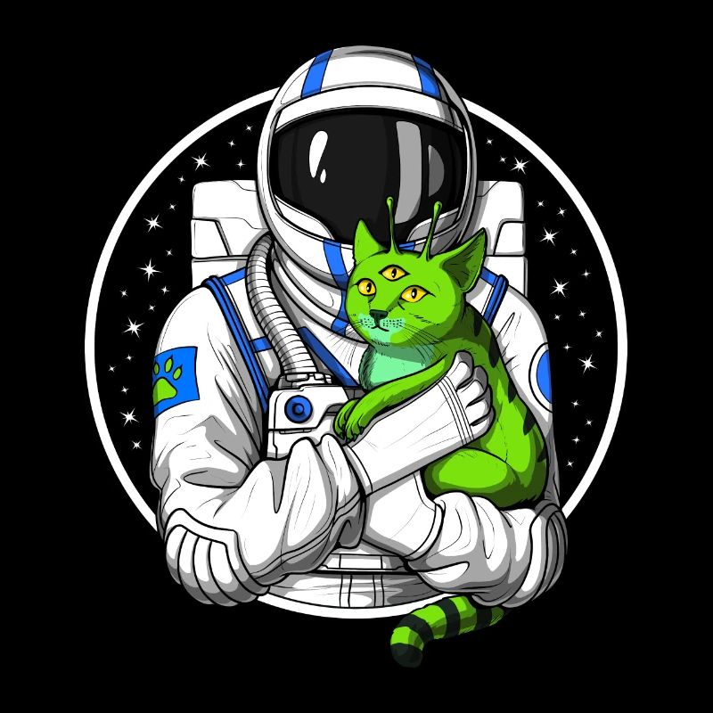 Chat étranger d’astronaute