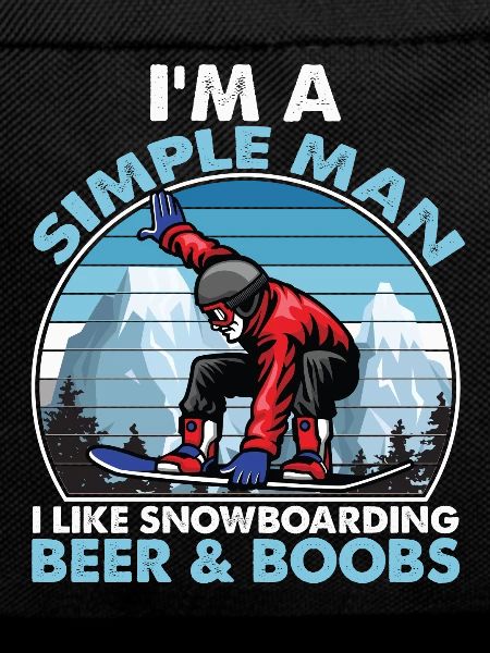 I Like Snowboarding Beer & Boobs