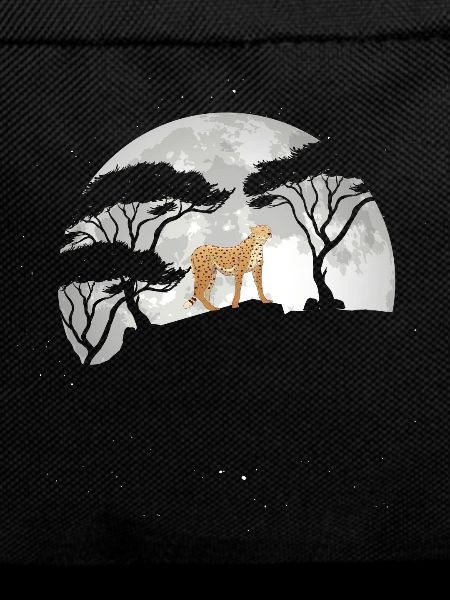 Cheetah With Moon