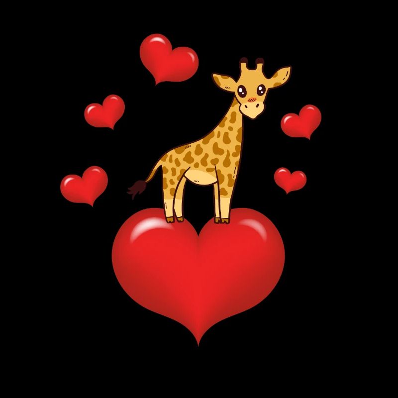 Girafe Avec Coeur