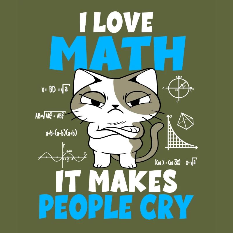 Mathematics Students Math Teacher Cats Gift