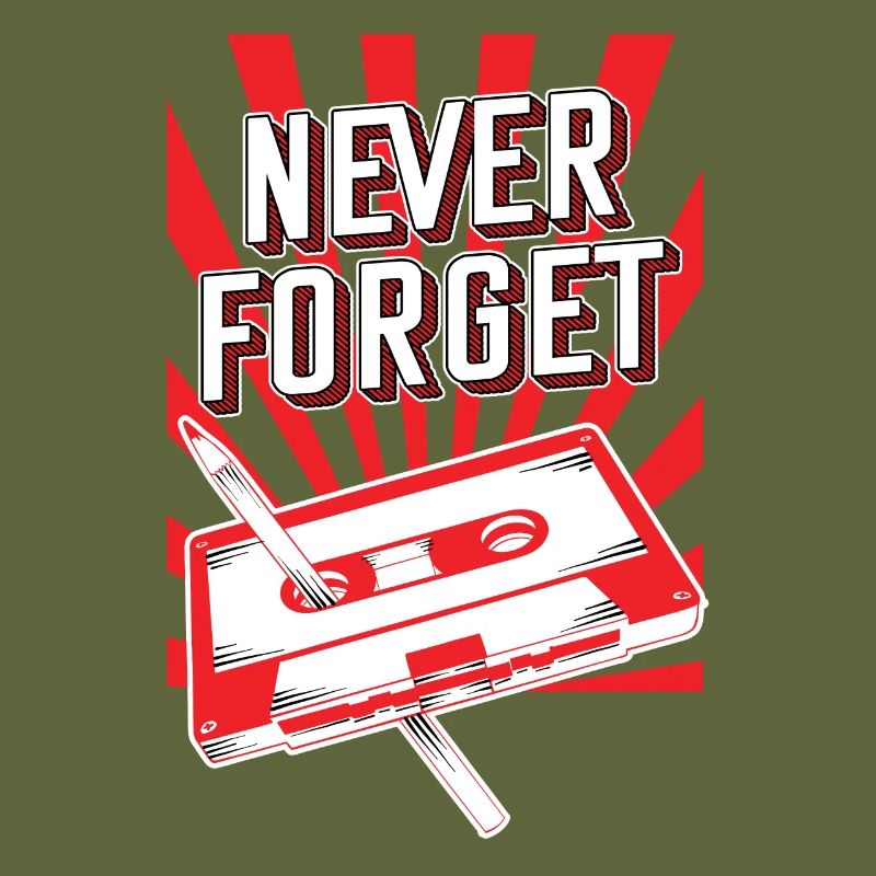 Never Forget Audio Cassette 70s 80s 90s Gift
