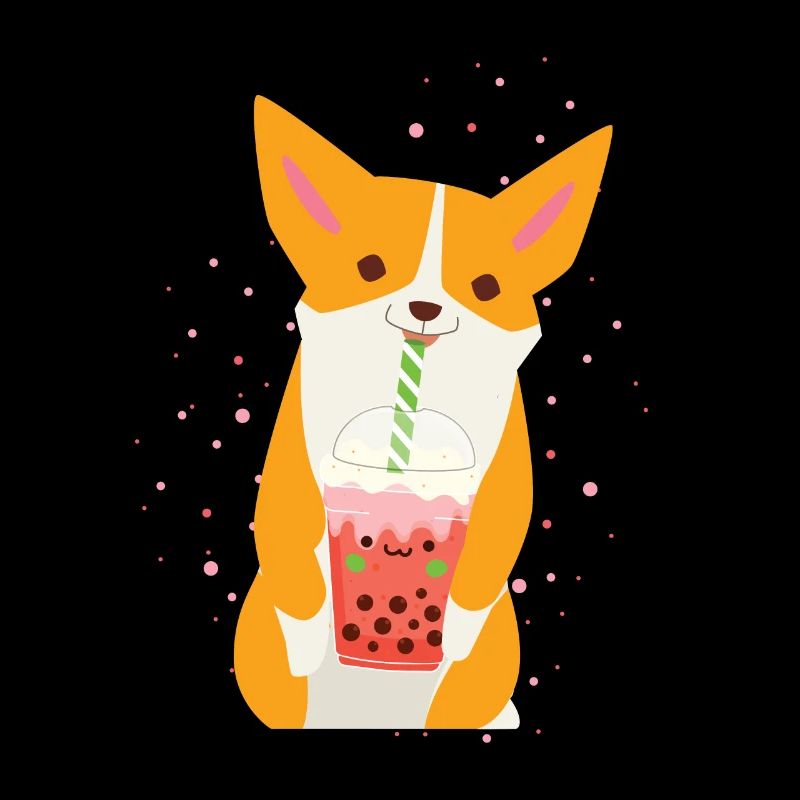 Bubble Tea Corgi