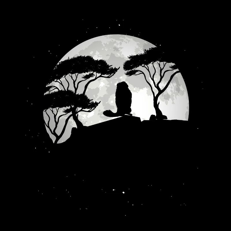 Murmeltier Im Vollmond