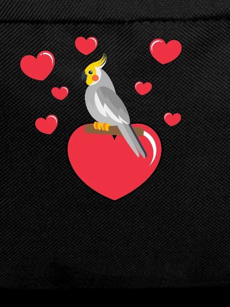 Nymph Parakeet With Heart