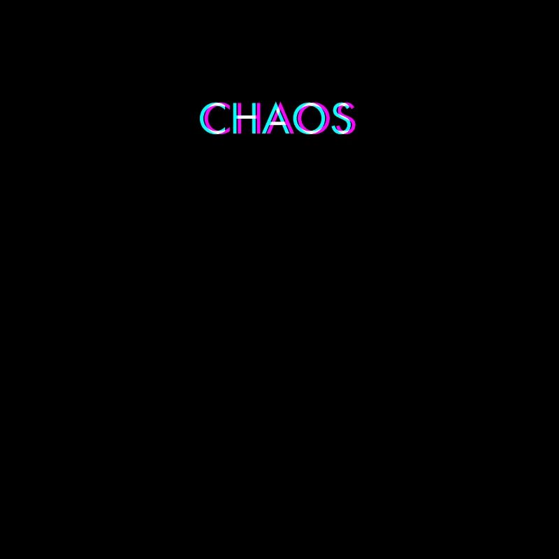 Chaos Anaglyph 3D Glitch Effekt Geschenk