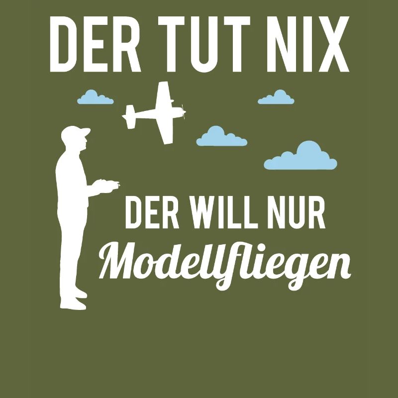 Modellflug Spruch RC Flugzeug Herren Geschenk
