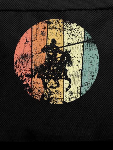 Knight retro medieval rider