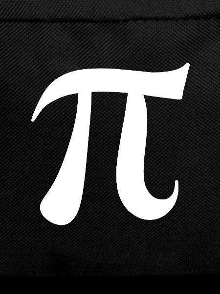 Pi Zeichen weiß Symbol