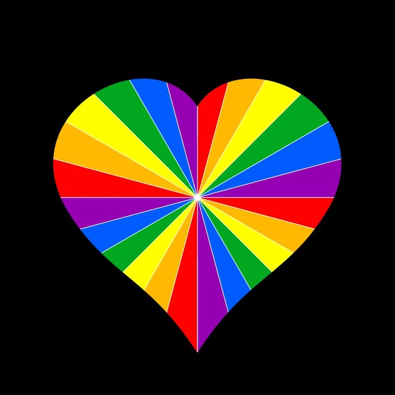 LGBT Herz Liebe Regenbogen