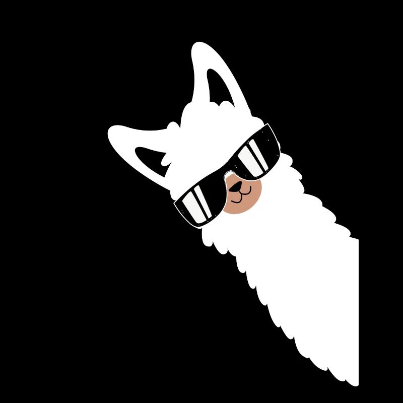 Lama Llama Alpaca with Sunglasses